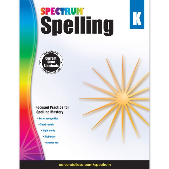 Spectrum® Spelling Workbook, Grade K, Paperback