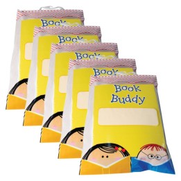 Creative Teaching Press® Book Buddy Bags, 11" x 16", Pack of 5