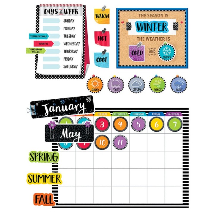 Creative Teaching Press® Bold & Bright Calendar Bulletin Board Set