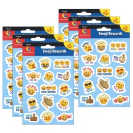Creative Teaching Press® Emotion Icon Fun Reward Stickers, 75 Per Pack, 6 Packs