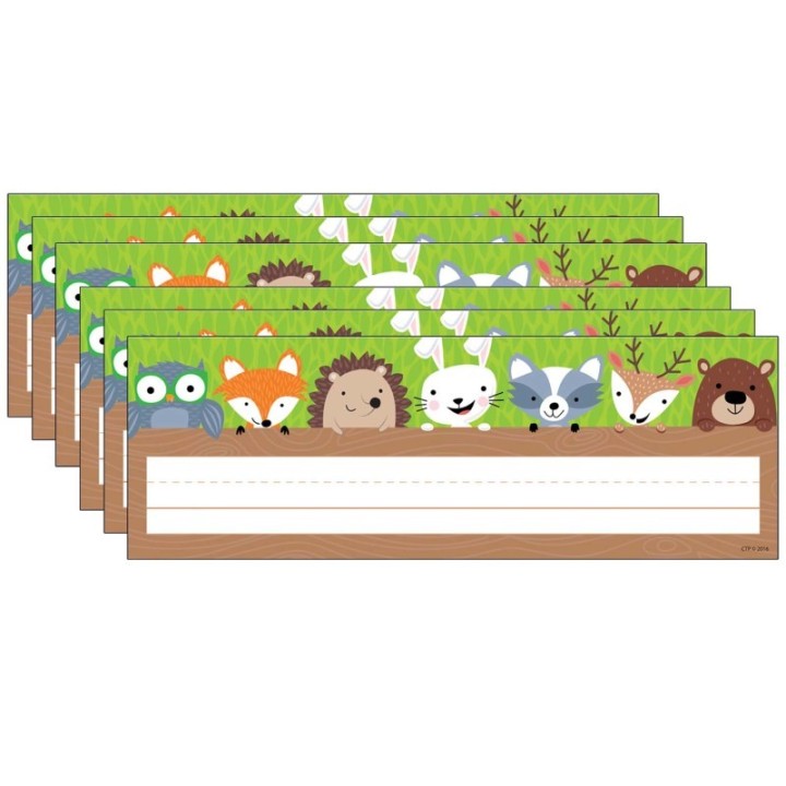Creative Teaching Press® Woodland Friends Name Plate, 36 Per Pack, 6 Packs