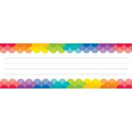 Creative Teaching Press® Rainbow Scallops Name Plates, 36 Per Pack