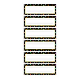 Creative Teaching Press® Dots on Black Name Plates, 36 Per Pack, 6 Packs