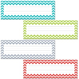 Creative Teaching Press® Chevron Solids Name Plates, 36 Per Pack