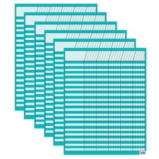 Creative Teaching Press® Turquoise Incentive Chart, 17" x 22", Pack of 6