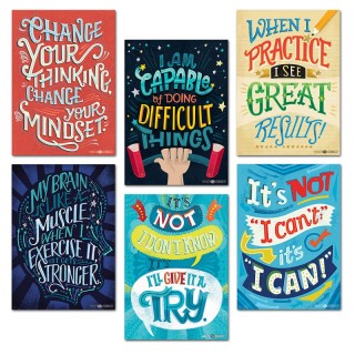 Creative Teaching Press® Mindset Inspire U Poster 6-Pack