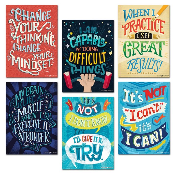 Creative Teaching Press® Mindset Inspire U Poster 6-Pack