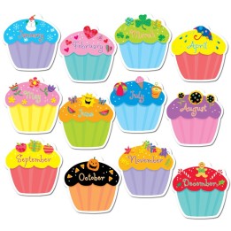 Creative Teaching Press® Designer Cut-Outs, Cupcakes, 10"