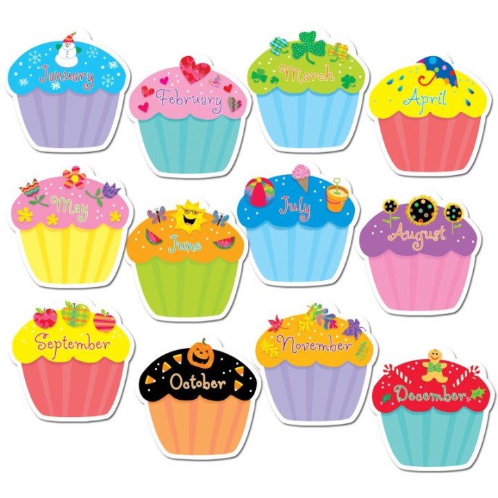 Creative Teaching Press® Designer Cut-Outs, Cupcakes, 10"
