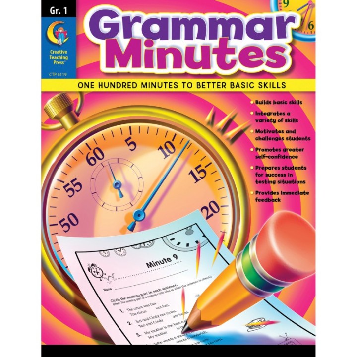 Creative Teaching Press® Grammar Minutes Workbook, Grade 1
