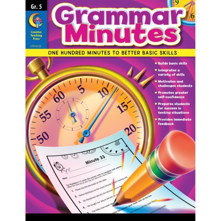Creative Teaching Press® Grammar Minutes Workbook, Grade 5