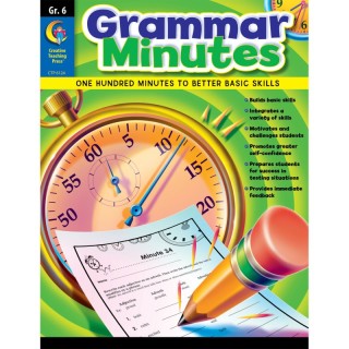 Creative Teaching Press® Grammar Minutes Workbook, Grade 6