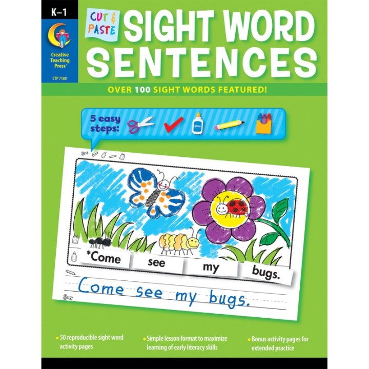 Creative Teaching Press® Cut & Paste Sight Word Sentences