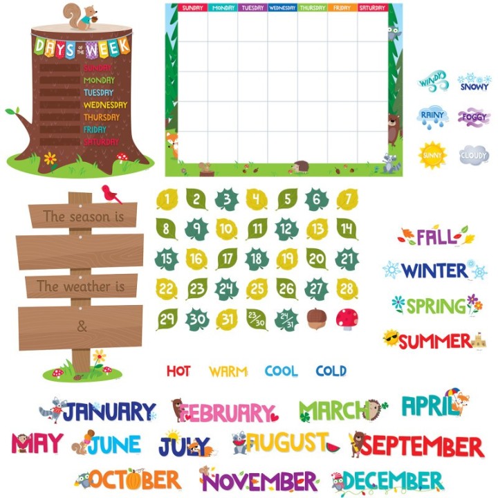 Creative Teaching Press® Woodland Friends Calendar Bulletin Board Set