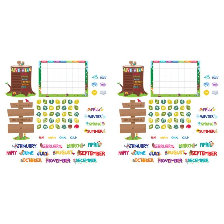 Creative Teaching Press® Woodland Friends Calendar Bulletin Board Set, 2 Sets
