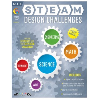 Creative Teaching Press® STEAM Design Challenges Resource Book, Grades 6-8