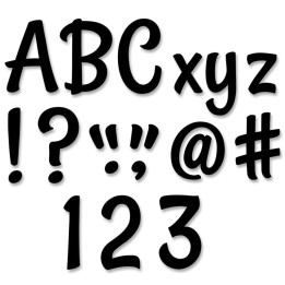 Creative Teaching Press® Stylish Black 4" Designer Letters, 235/Pack