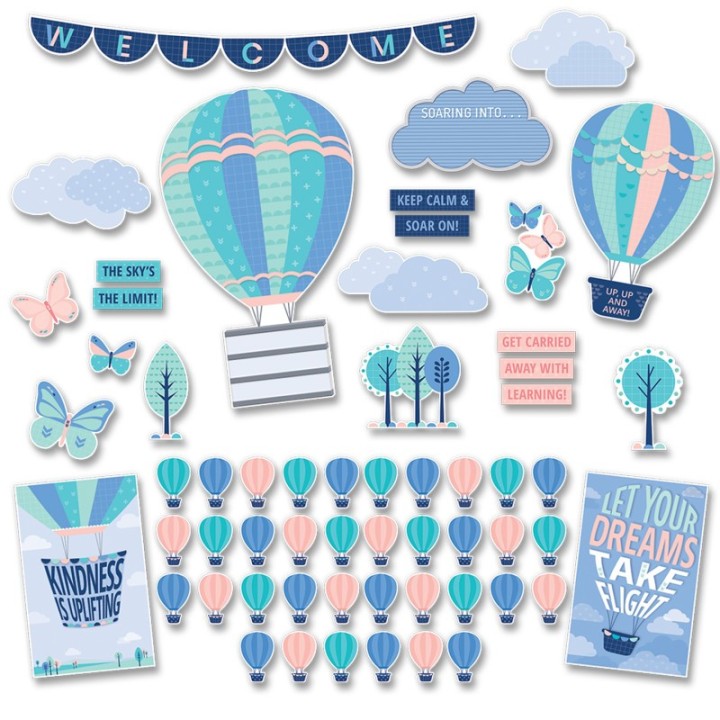Creative Teaching Press® Calm & Cool Soaring High Bulletin Board Set, 57 Pieces