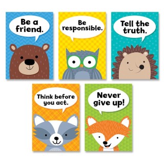 Creative Teaching Press® Woodland Friends Character Traits Inspire U™ 5-Poster Pack