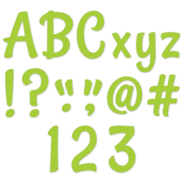 Creative Teaching Press® Stylish Lime Green 4" Designer Letters, 235/Pack