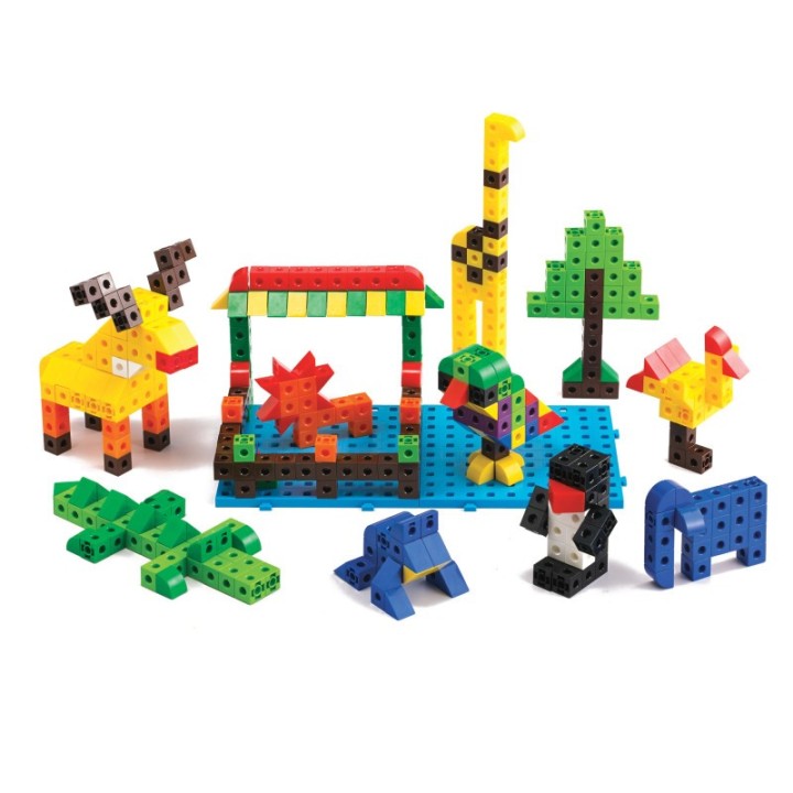 edxeducation® Linking Cubes Classroom Set - 500 Construction Blocks in 10 Colors