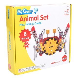 edxeducation® My Gears - Animal Set - 122-Piece Model Set