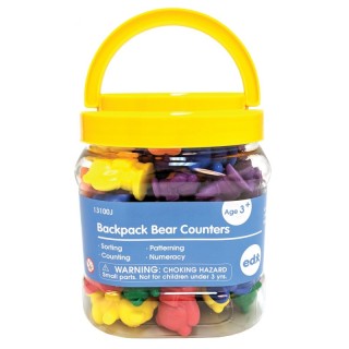 edxeducation® Backpack Bear Counters - Set of 96