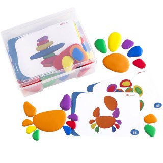 edxeducation® Rainbow Pebbles - Set of 36 + 40 Activities