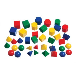 edxeducation® Mini Geometric Solids - Set of 40