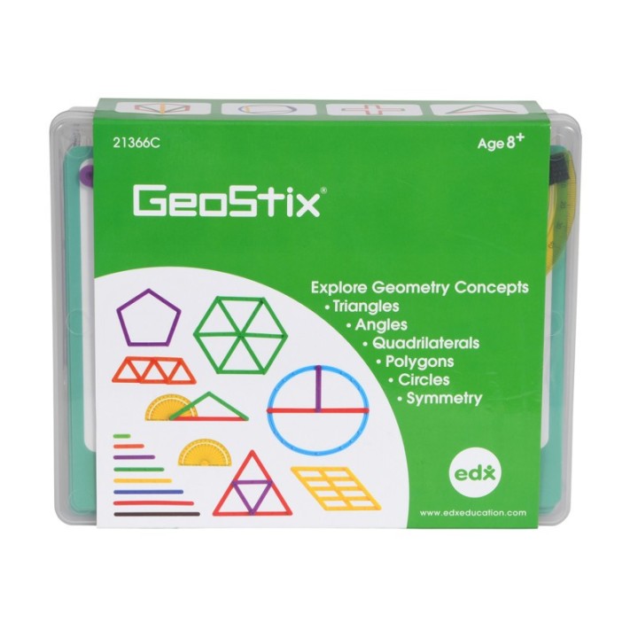 edxeducation® GeoStix Deluxe Set, 118 Pieces