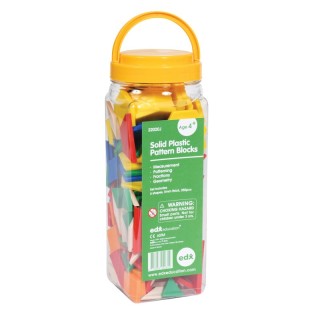 edxeducation® Pattern Blocks - Plastic - Set of 250