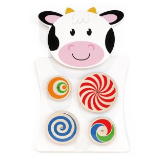 Learning Advantage® Cow Activity Wall Panel - 18m+ - Toddler Activity Center