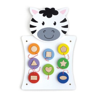 Learning Advantage® Zebra Activity Wall Panel - Toddler Activity Center