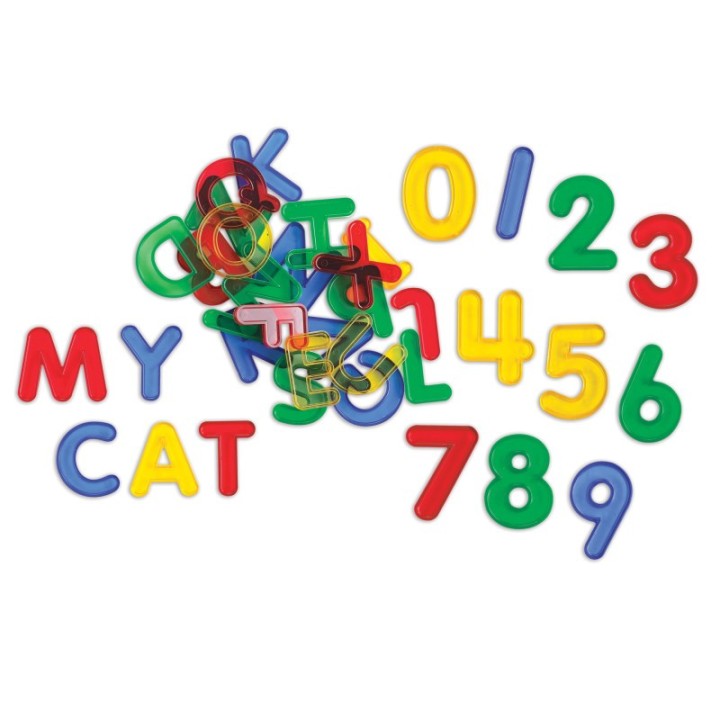 edxeducation® Transparent Letters and Numbers - Mini Jar - Set of 36