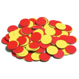 Learning Advantage® Two-Color Counters - Plastic - Magnetic - Set of 200