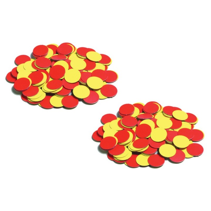 Learning Advantage® Two-Color Counters - Plastic - Magnetic - 200 Per Set - 2 Sets