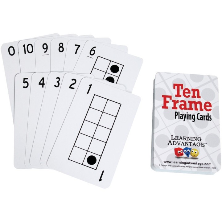 Learning Advantage® Ten Frame Playing Cards