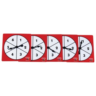 Learning Advantage® 1-6 Number Spinners - Set of 5