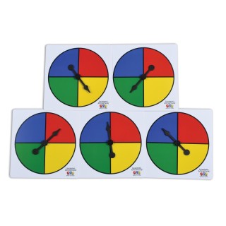 Learning Advantage® Four-Color Spinners - Set of 5