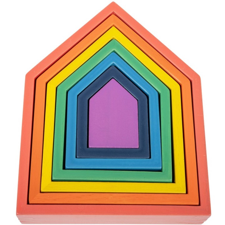 TickiT® Rainbow Architect Houses - Set of 7