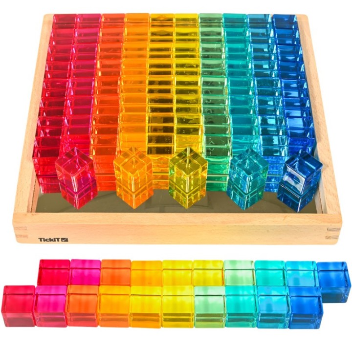 TickiT® Gem Cube Mirror Tray