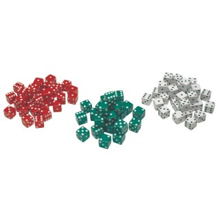 Learning Advantage® Dot Dice - Red/Green/White - Set of 36