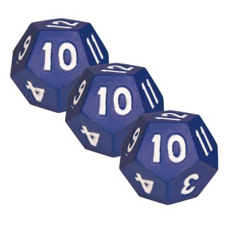 Learning Advantage® 12-Sided Die - Demonstration Size - Pack of 3