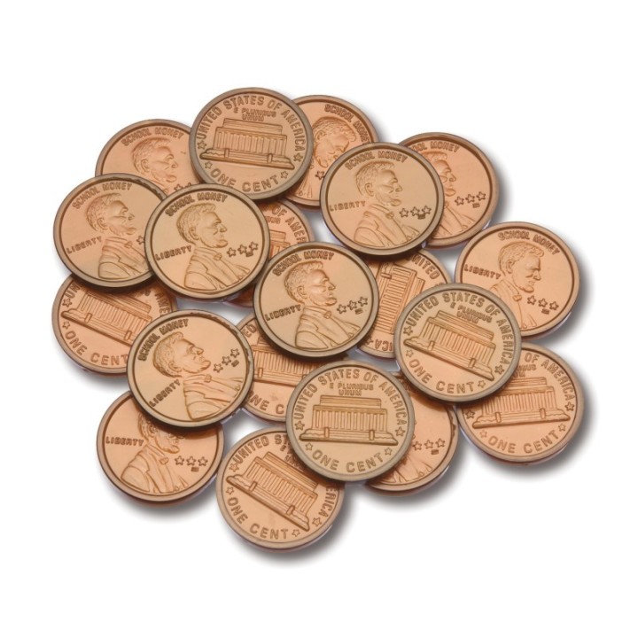 Learning Advantage® Play Coins - Pennies - Set of 100
