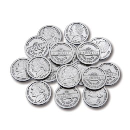 Learning Advantage® Play Coins - Nickels - Set of 100