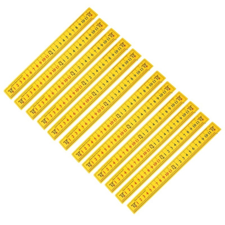 Learning Advantage® Elapsed Time Ruler - Student Size - Pack of 12