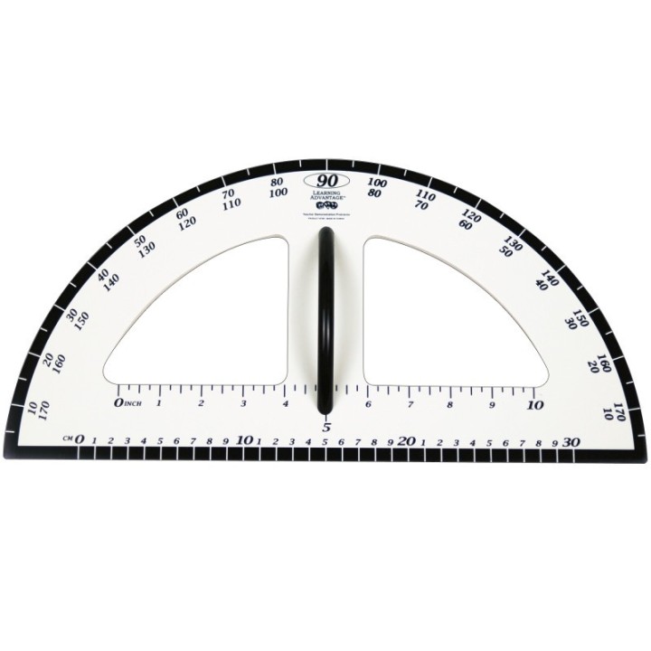 Learning Advantage® Dry Erase Magnetic Protractor