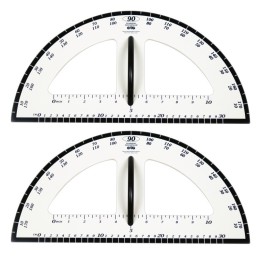 Learning Advantage® Dry Erase Magnetic Protractor, Pack of 2