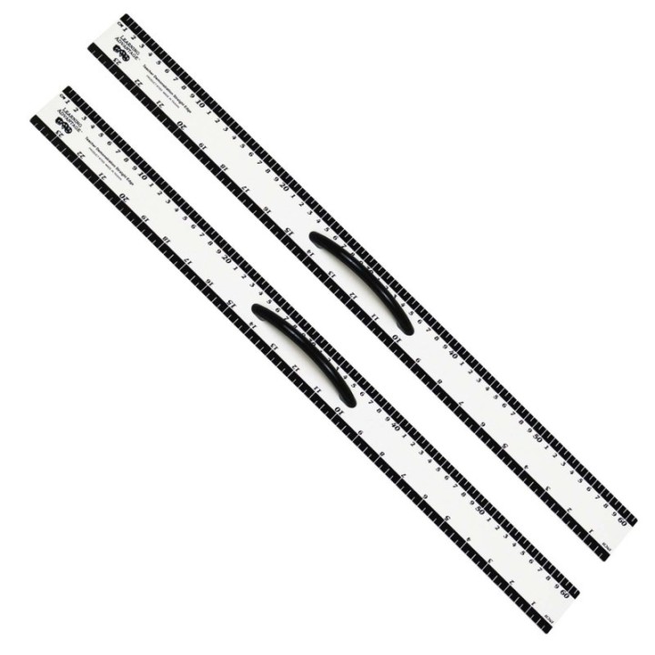 Learning Advantage® Magnetic Dry Erase Straight Edge - 24" - Pack of 2