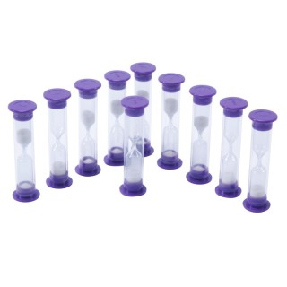 Learning Advantage® Sand Timers - 3 Minute - Set of 10